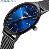 CRRJU 2172 Men's Casual Watch - Simple, Ultra-Thin Design with Calendar for Students and Professionals