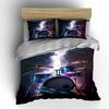 Drum set with lightning. Bedding sets Duvet cover sets Duvet covers Pillowcases(1 * Duvet Cover 2 * Pillowcases without duvet insert)