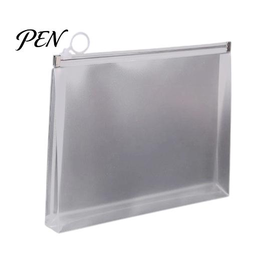 Clear Mesh File Folder 3D Zipper Document Pouch, Transparent PP Matte Envelope Folder, Portable Storage for Home And Office Durable Organizer