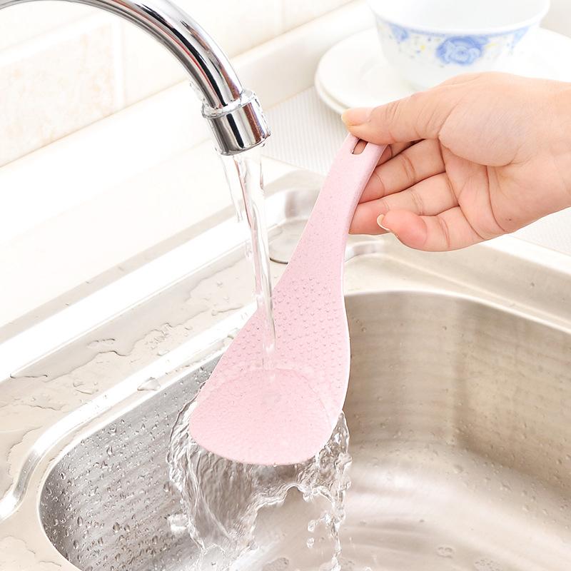 Rice Spoon Paddle Plastic Non Stick White Rice Cooking Scoop Spatularice Spoon Paddle Rice Cooking Scoop Kitchen Gadget