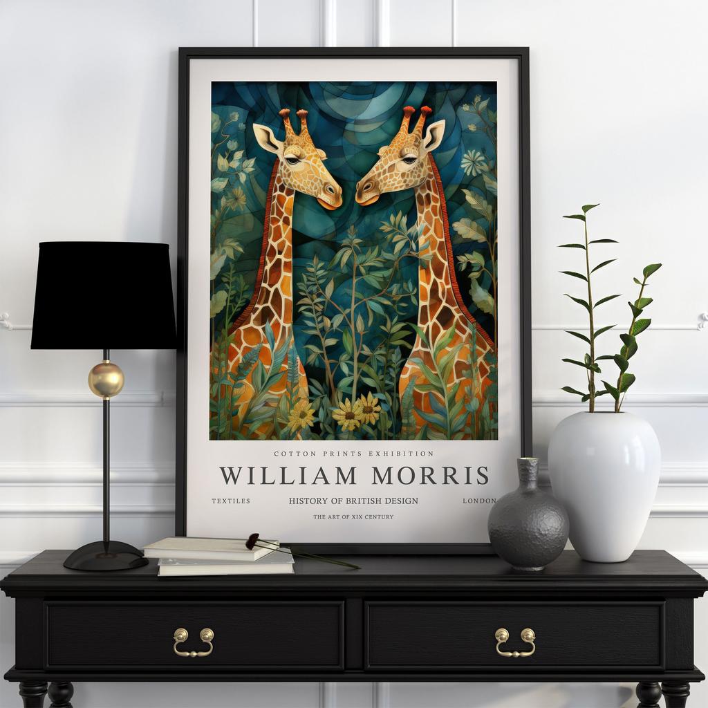 Neutral William Morris Poster Picture Botanical Animals Canvas Prints Vintage Wall Art Decorations for Living Room Exhibition