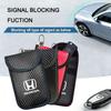 CLVRX1 Car Key Case Signal Blocker Bag RFID Shielding Pocket For Honda Civic XR-V CR-Z CRV HRV City Accord Legend Jazz RR VTi Fit