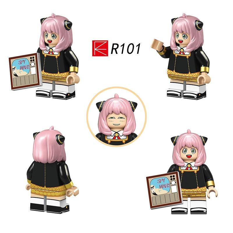 Anime Cartoon Mini Building Block Figure - Children s DIY Toy Assembly.
