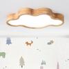 Nordic Log Japanese Ceiling Light Children's Room Thin Cloud Wood Ceiling Lamp