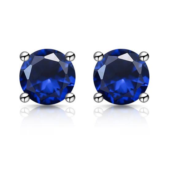 

Zirconia Stud Earrings One Carat Main Stone Earrings Hypoallergenic Flat Back Earrings Comfortable Shiny Daily Wear Jewelry for Women Men