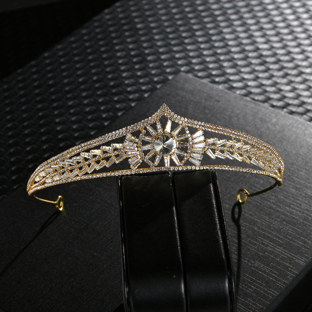 

Свадебное платье невесты Аксессуар для волос Повязка на голову Изысканный головной убор Роскошная и Супер сказочная корона Свадебные аксессуары Нескользящая повязка на голову