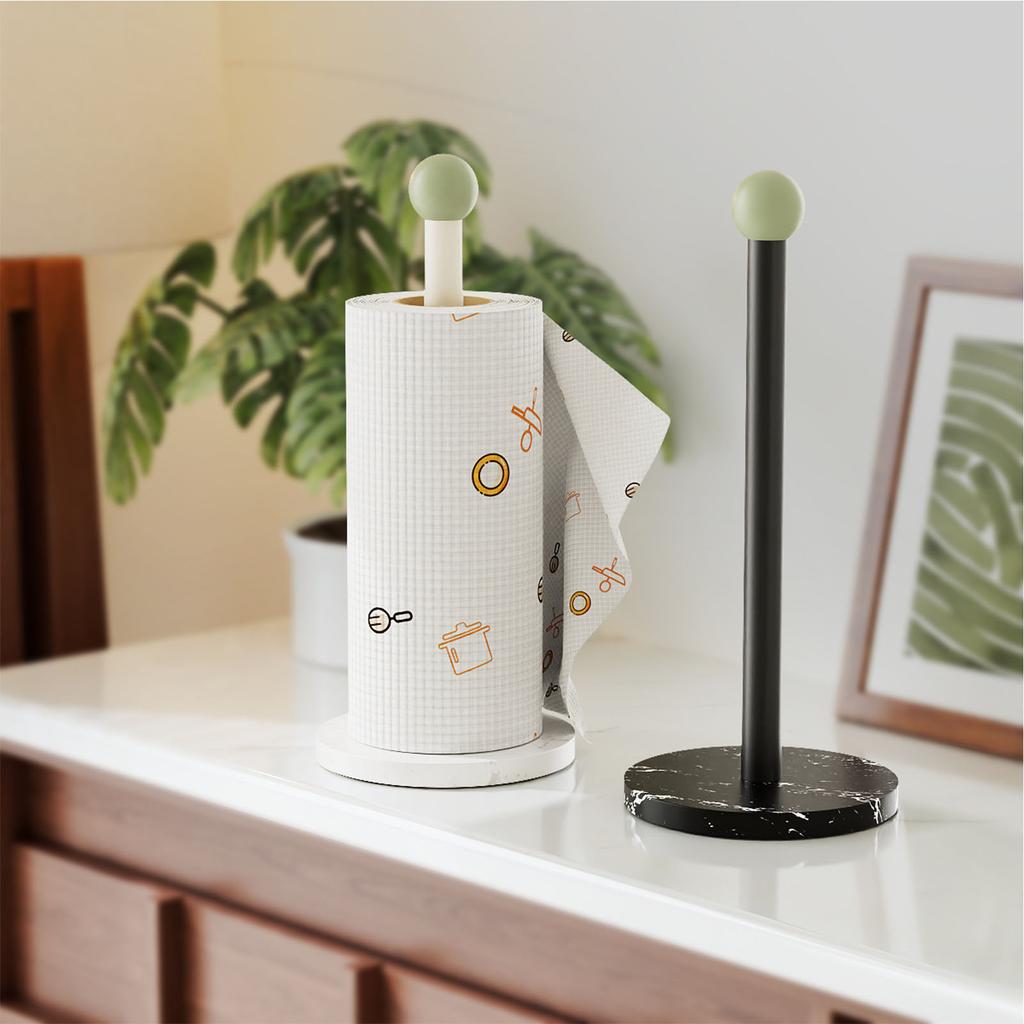 Držák kuchyňských papírových utěrek Železná mramorová základna Stojací na pult pro domácnost