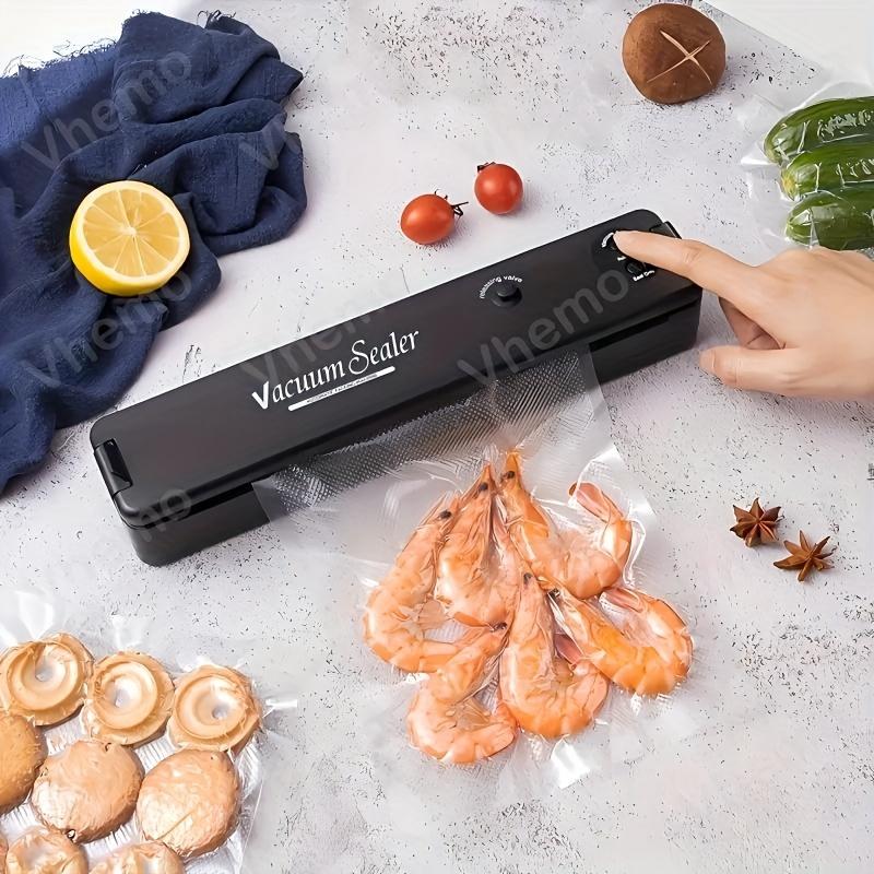 VacuumComes with 10 Vacuum Bags Sealer Household Automatic Vacuum Sealing Machine Plastic Sealing Food Vacuum Packaging Machine Vacuum Sealing Machine