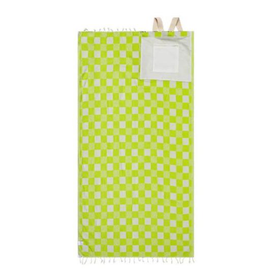 2-in-1 Beach Towel Convertible Backpack Backpack with Towel And Inner Zipper Pocket
