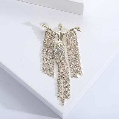 Fashion Brooch, Diamond Studded Brooch, Suit Brooch, Accessories