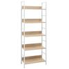 Day and Night - Day and Night 5-tier Engineered Oak Wood Shelf 60x27.6x158.5cm