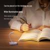 Compact USB Rechargeable LED Desk Lamp - Eye-Friendly Reading Light & Student Gift