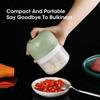 Portable Electric Garlic Masher Grinder 250ml Rechargeable Meat Grinder Chili Ginger Vegetable Blender