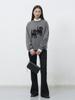 GENERALIDEA Unisex Twin Dog Jacquard Knit Pullover [Charcoal] / Sbe4U05016
