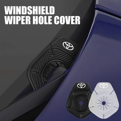 2pcs Car Stickers Windshield Wiper Protective Cover Leaf-proof Dust Cover For Verso Fortuner Supra Corolla Camry
