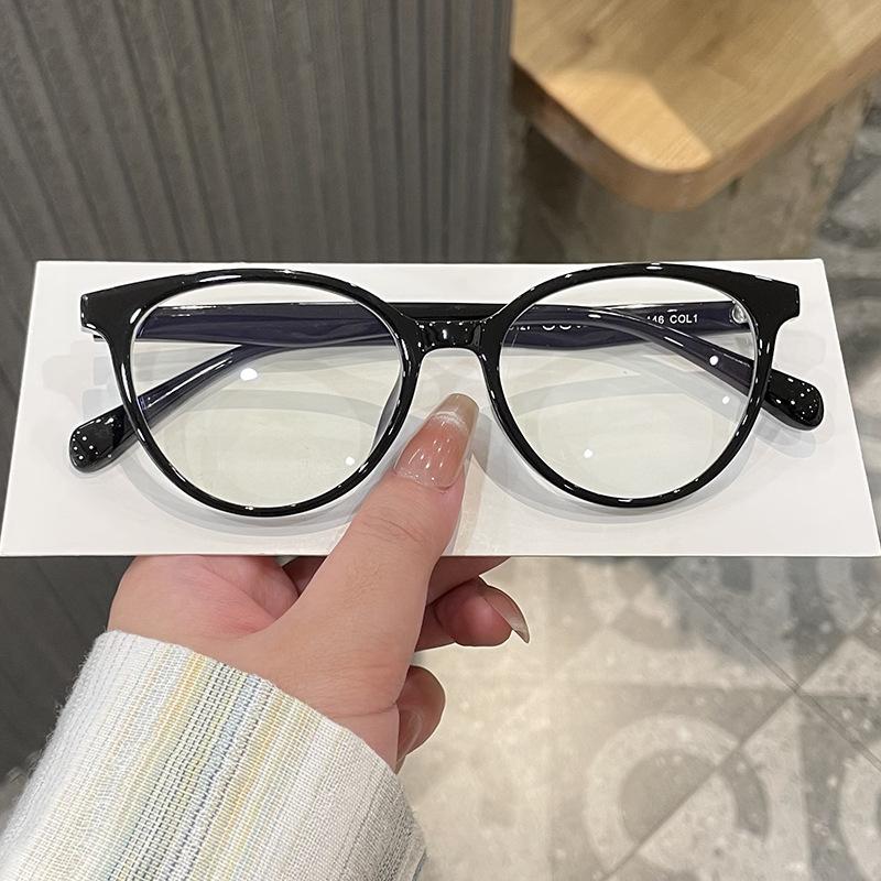 Cat Eye Shape Glasses Women Korean Style Blue Light Blocking Men's Glasses TR90 Material Women's Eyeglass Frame