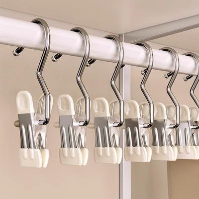 Pinzas para ropa de acero inoxidable multifuncionales, pinzas para pantalones, pinzas para calcetines, pinzas para sombreros, pinzas para sábanas, pinzas para ropa