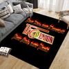 1. FC Union Berlin Flannel Printed Carpet, Home Sofa Decoration for Living Room & Bedroom, Non‑Slip Play Flannel Floor Mat for Game Room