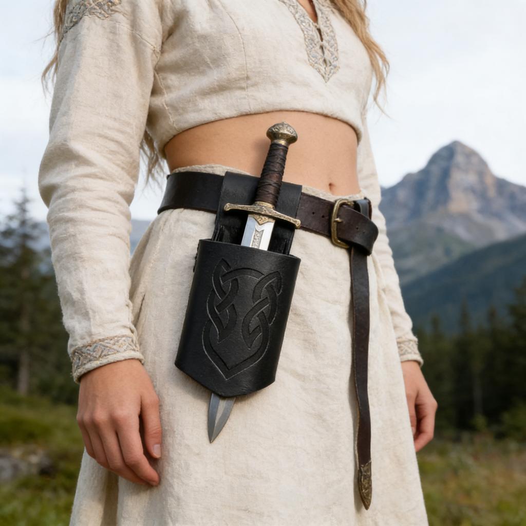 Medieval Sword Sheath Cutlass Warrior Retro Style Scabbard Holder Dagger Rapier Scabbard For Cosplay Stage Party Pirate Men