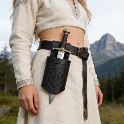 Medieval Sword Sheath Cutlass Warrior Retro Style Scabbard Holder Dagger Rapier Scabbard For Cosplay Stage Party Pirate Men