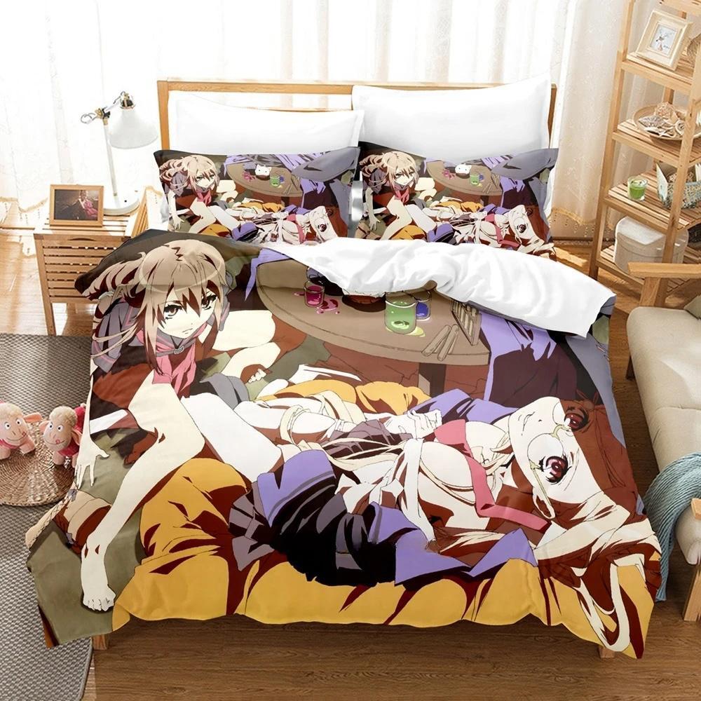 Comforter Ookami-San To Shichinin No Nakama-Tachi Bedding Set Single Twin Full Queen King Size Bed Set Adult Kid Bedroom S