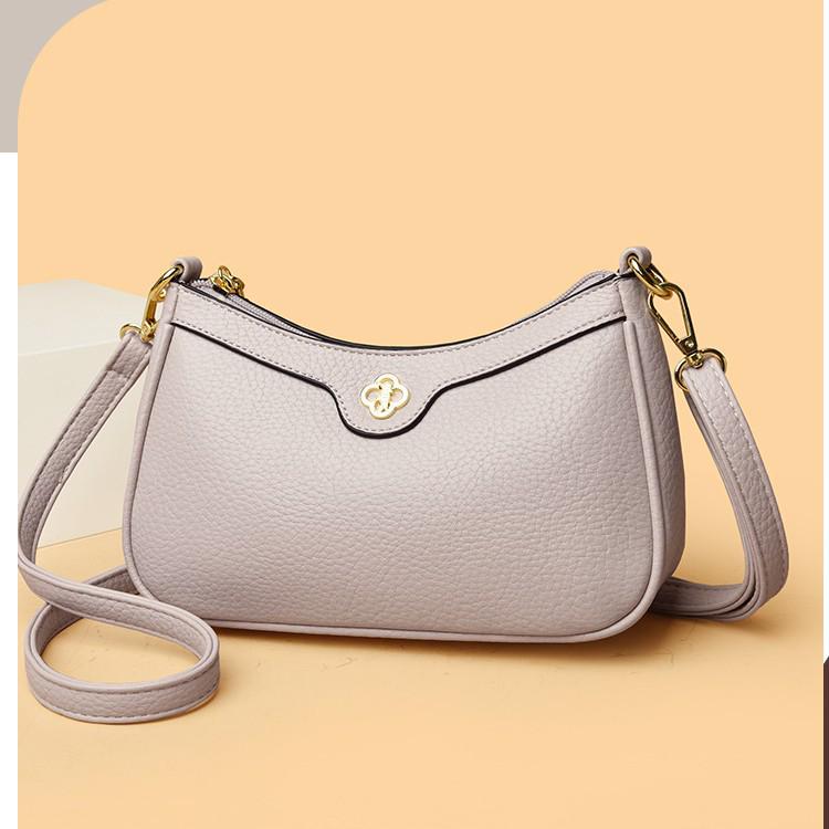 Women's Trendy Solid Color Shoulder Bag 2025 - Versatile Light Luxury Crossbody for Moms