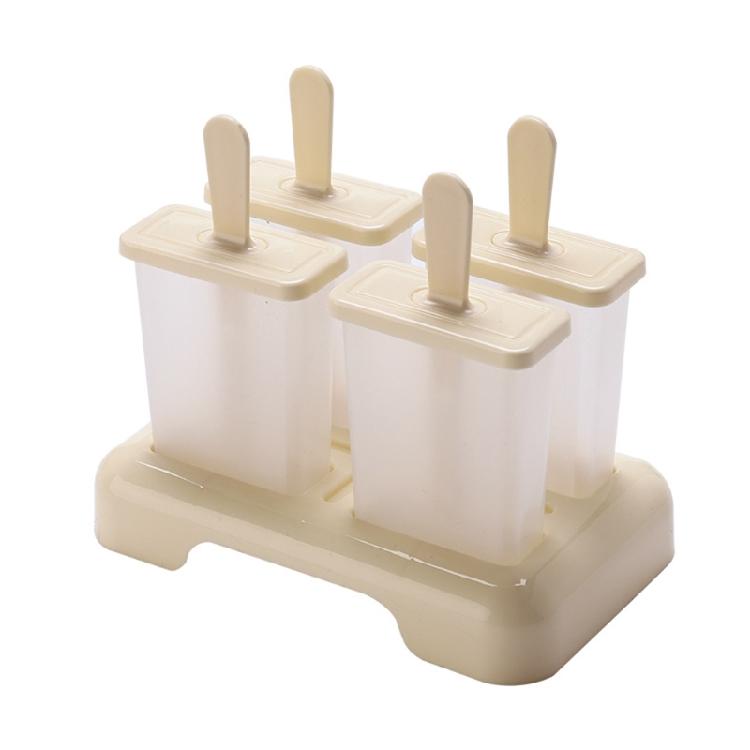 

Durable DIY Popsicles Tray Holders Juice Bar for Frozen BPA Free Reusable for Kids Easy Release Safe Durable Convenient бежевый