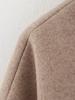 Women's Tweed Lapel Jacket: 2025 Spring/Autumn Fashion with Waist-Cinching Pleats and Zipper.