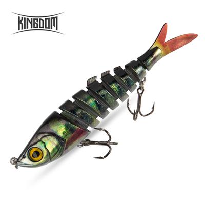 Kingdom New Barbecue-L Fishing Lures Multi Jointed 90mm 120mm 140mm Sinking Hard Baits Swimbaits Realistic Wobblers Lure Pike YSX
