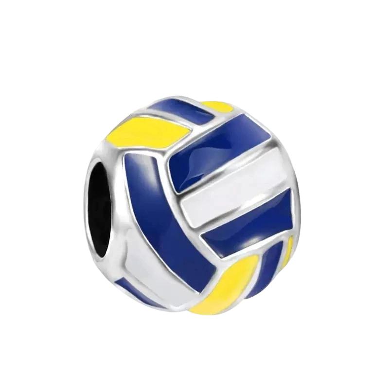 Various Ball Sports Charm Beads Dangle Original Snake Fit Copper Bracelet Necklace Beads For Diy Jewelry Women Gift