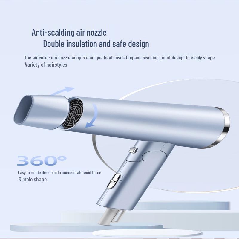 LISM Foldable Portable Negative Ion Hair Dryer