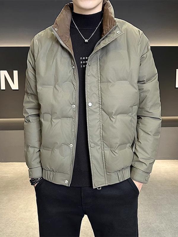 Men's 2025 Winter Trend Casual Stand-Up Collar Duck Down Jacket - Youthful Versatile Warm Outerwear