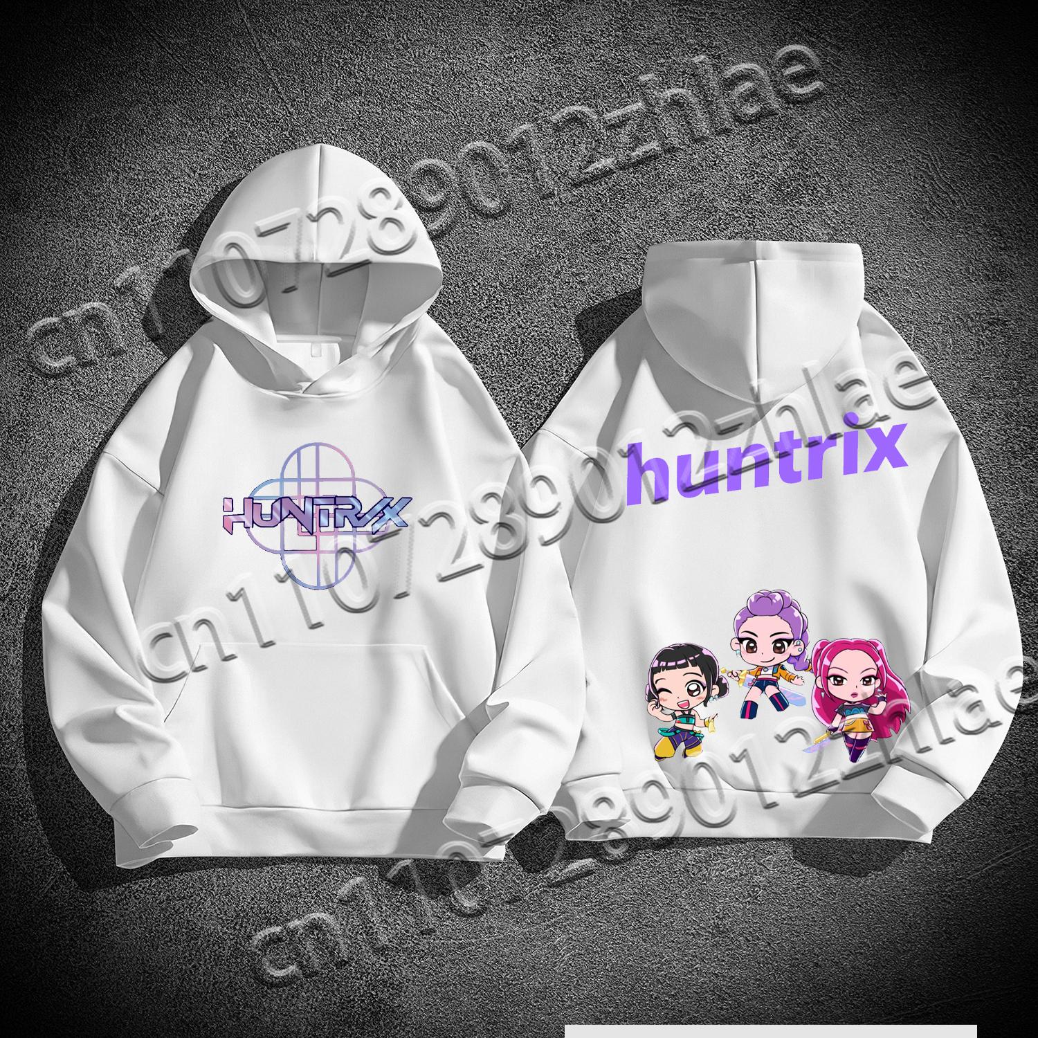 New Kpop Demon Hunter Best Selling  High Quality Flannelette Adult Sweater Loose Comfortable Quick Drying Adult Hooded Sweater S