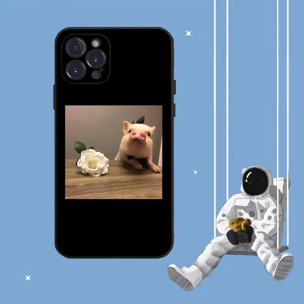 Husă Telefon Mobil Iphone15, Husă Telefon Mobil Drăguță cu Purceluș, Pictată Anti-Cădere Pentru Husă Telefon Mobil Anti-Cădere.