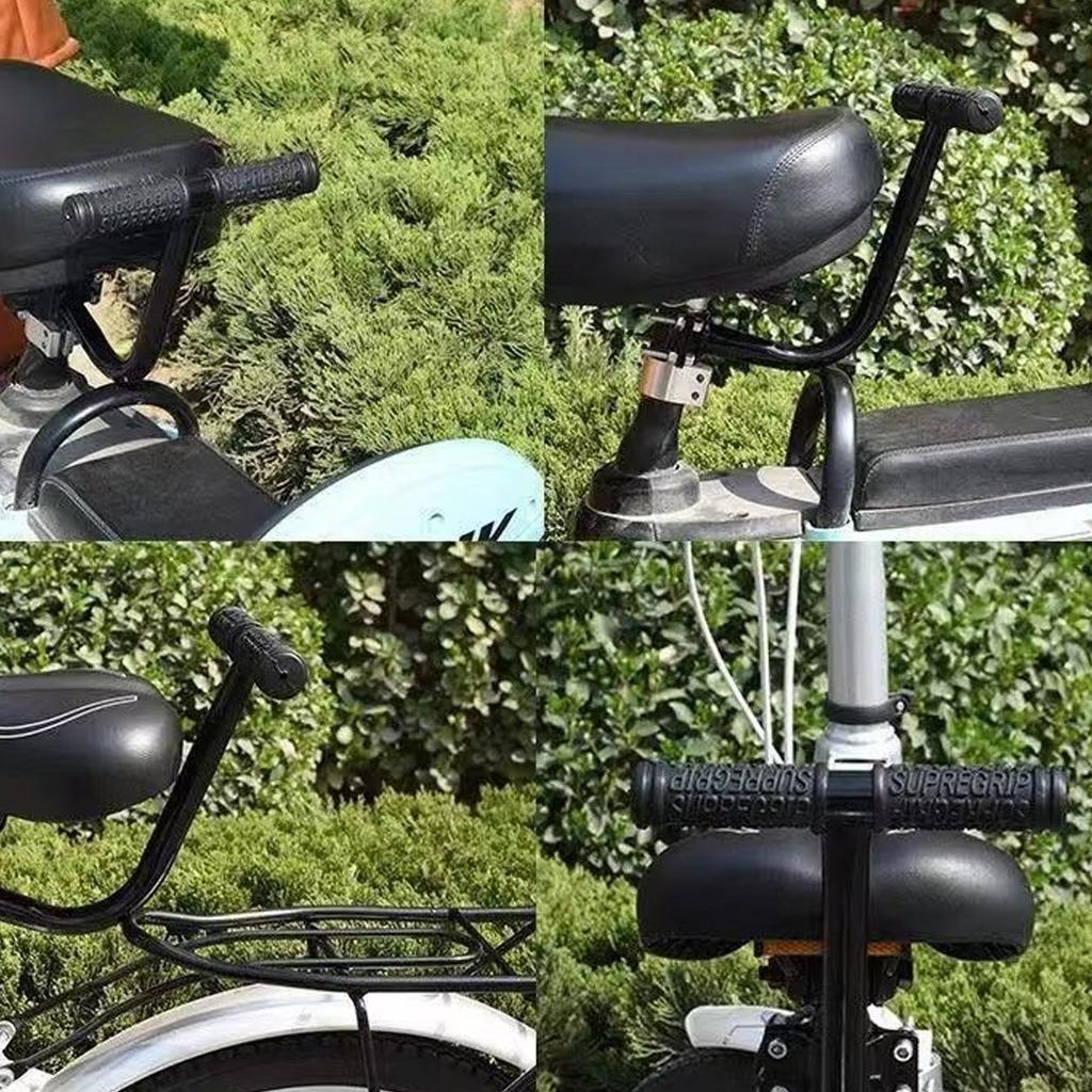 Bicycles Back Seat Handle Rear Seat Armrest Bikes Children Armrest Safety Handle Grip Bikes Steerer Control Seat Handle