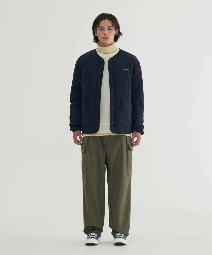 Covernat Short Quilted Jacket Dark Navy