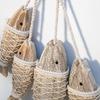 2pcs Hand Carved Wooden Marine Fish Wall Sculptures DIY Home Room Nautical Decorations Marine Fish Hanging Ornaments