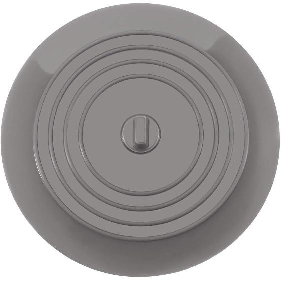 Large Silicone Tub Stopper,6 inches Drain Plug Stopper Flat Suction Cover for Bathtub Kitchen Bathroom Accessories (White)