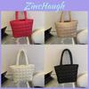 Nylon Large Tote Bag With Zipper Closure And Cell Phone Pocket For Daily Use