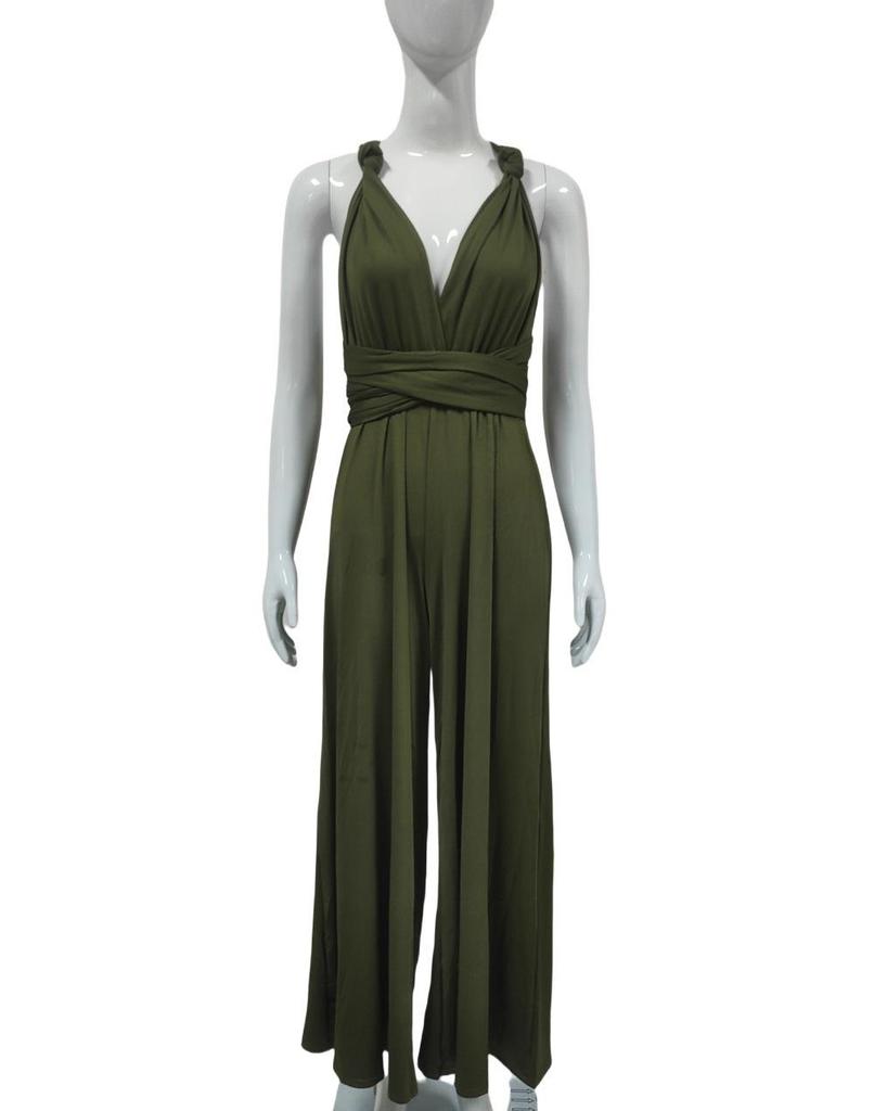 Women's Multi-Way Strap Crossover Bandage Jumpsuit - Sexy & Stylish OL Fashion