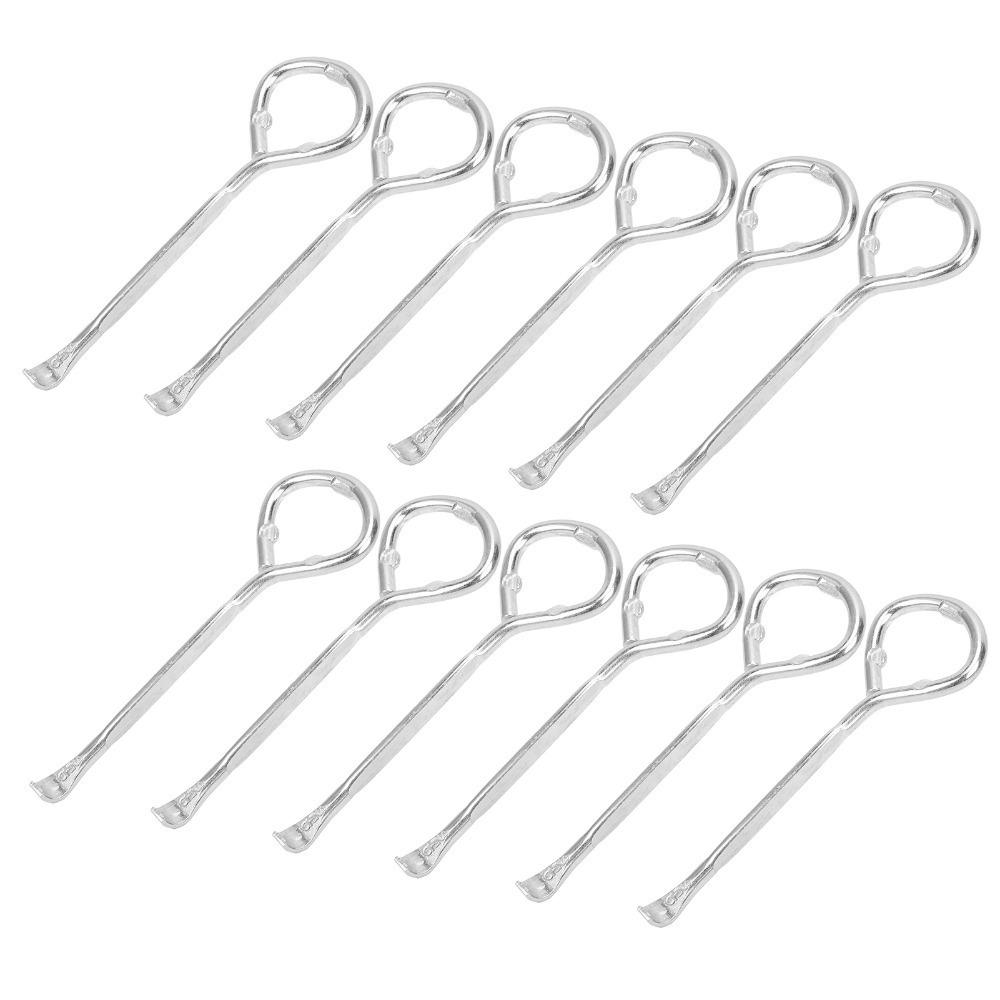12 Pcs M10 Steel Paint Can Opener Metal Construction Multi-functional Design Bottle Opener Manual Opening Tool Bucket Lid Opener