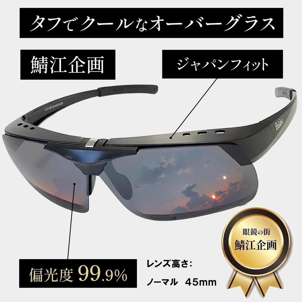 Lunettes de Soleil Polarisées [Roi de l'Aventure] Par-dessus les Lunettes (Sabae Design/Rabattable/Pour la conduite) SC65-MCS-M