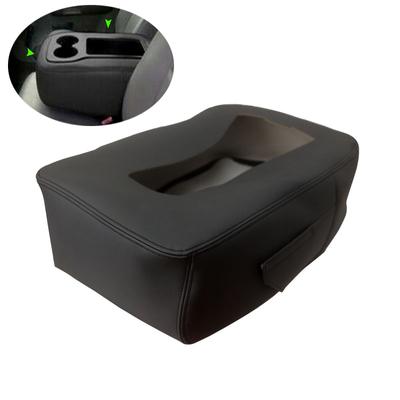 Pro Chevrolet Silverado Tahoe GMC Sierra 2007 - 2013 Měkká kůže Kryt na středovou konzoli auta, loketní opěrku, sklopné sedadlo