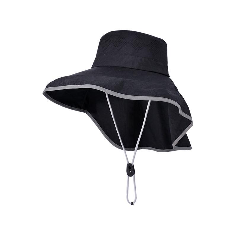 Summer Outdoor Sun Hat With Wide Brim And Neck Shield For Men Women