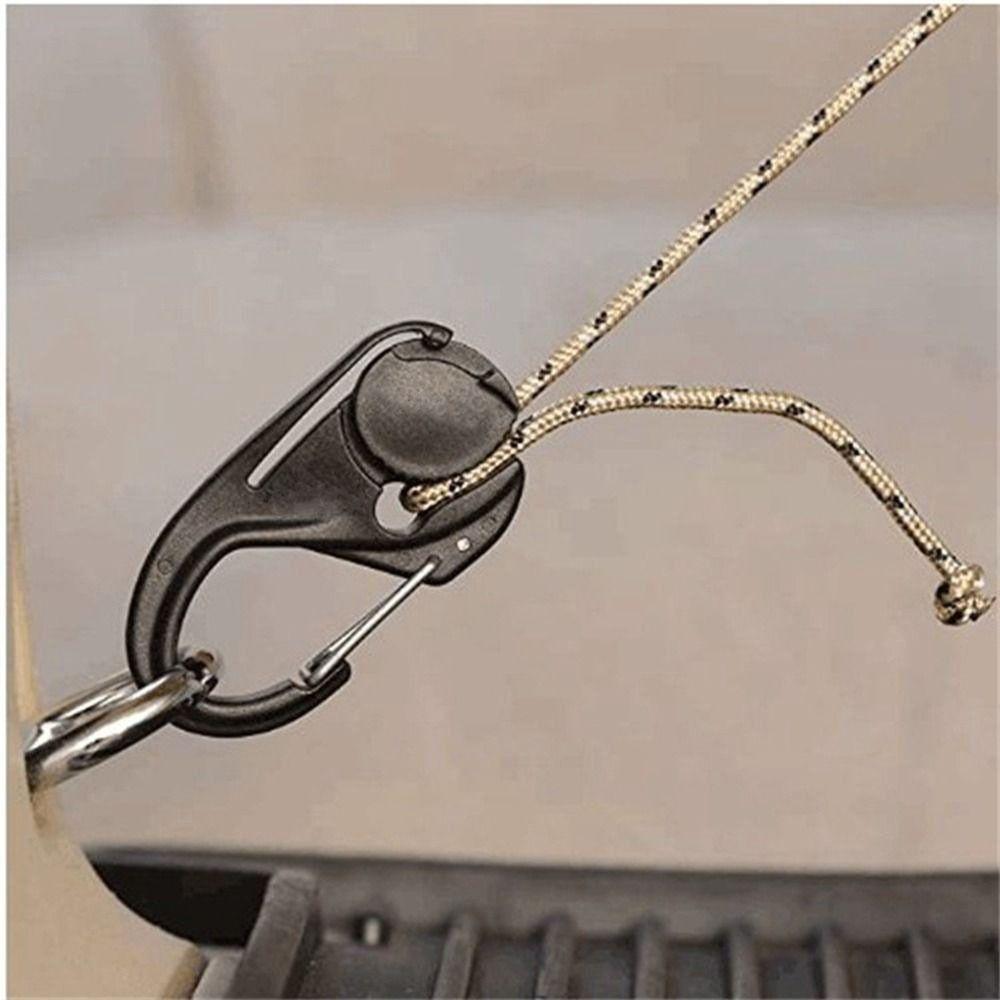 1/2/5pcs Black Cast Hooks 66*34mm Hanging Rope Hook New Self-Locking Binding Fixed  Outdoor Tools