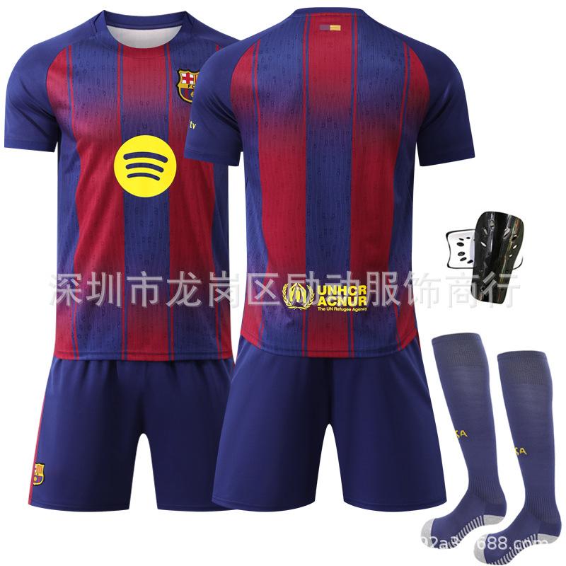 26 sezóna 10 Messi Ne. 19 Yamal dres sportovní dres Barcelona domácí Liga mistrů fotbalový dres sada