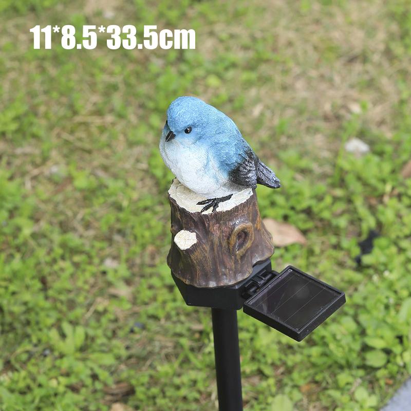 Garden Solar Lamp with Stake Turtle Owl Squirrel Bird Shaped Outdoor Pathway Light Flower Bed Decoration Waterproof Solar Light