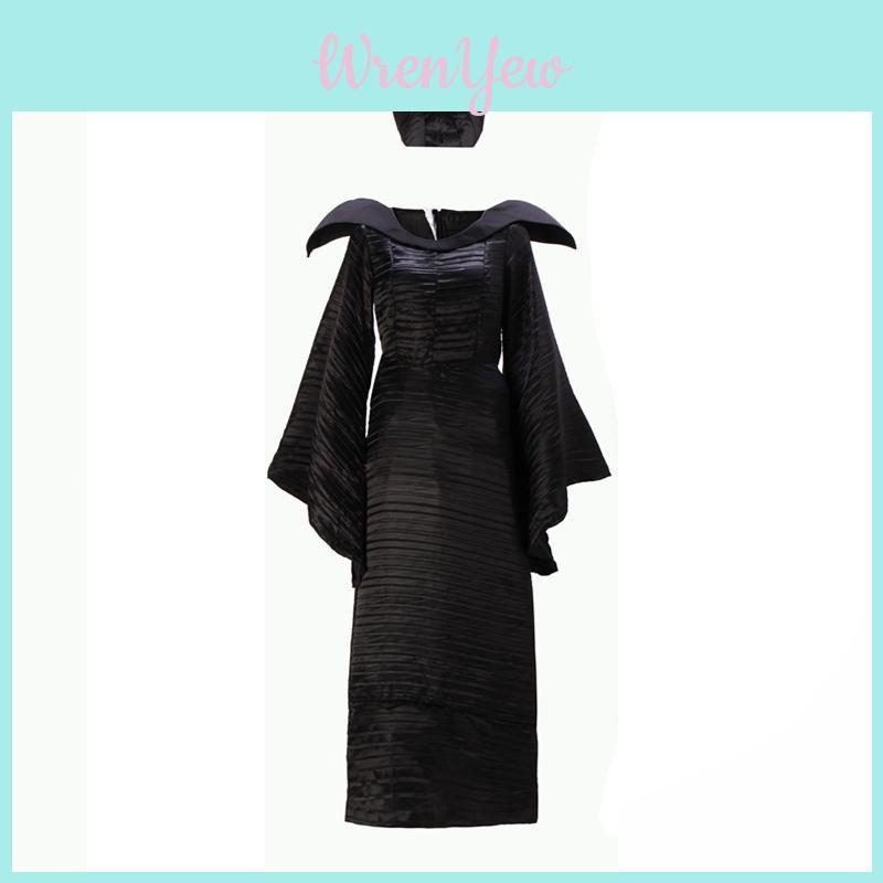Elegant Adult Maleficent Evil Queen Cosplay Costume Outfit For Noble Ladies