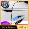 Car Stickers For Alfa Romeo For Alfa Romeo Giulia Stelvio MiTo Giulietta 147 156 159 166 4C Car Chrome Car Body Side Doors Blade