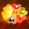 9 Creative Heart-shaped Candles/set Romantic Birthday Candles Lover Candles Dinner Proposal Scene Candles